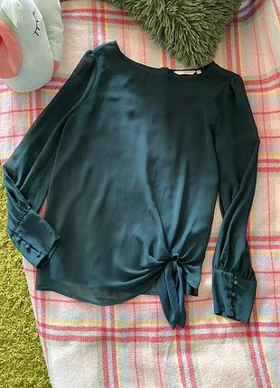 Зелена блуза сорочка