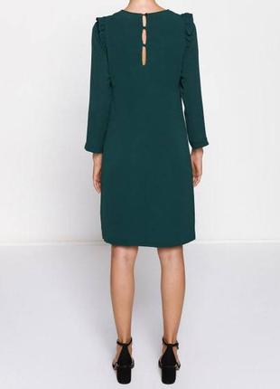 Сукня жіноча зелена, ізумрудна з поясом 36/6  h&m 04103155 фото
