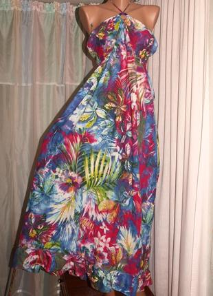 Красивый лёгкий чарафан 100% котон (хл замеры) хорошо смотрится