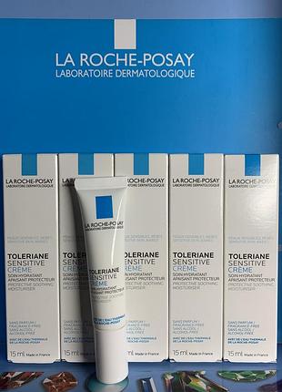 Зволожувальний пребіотичний крем для обличчя la roche-posay toleriane sensitive crème 15 мл