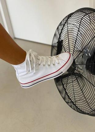 Жіночі кеди converse buty chuk taylor classic high white женские кеды конверсы