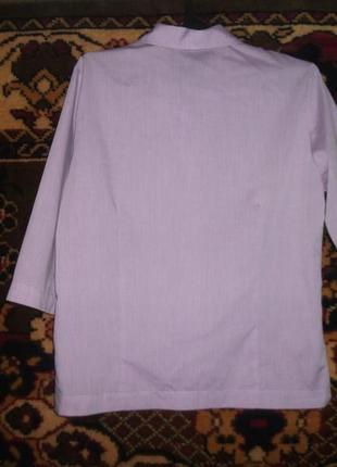 Рубашка   нежно-сиреневая eterna2 фото