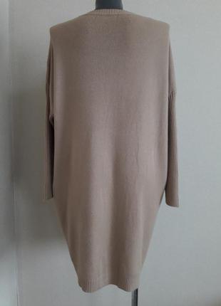 Тренд сезона!модный,качественный, просторный длинный свитер- платье,оверсайз3 фото