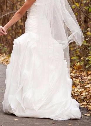 Свадебное платье vera wang. колір айворі. весільна сукня4 фото
