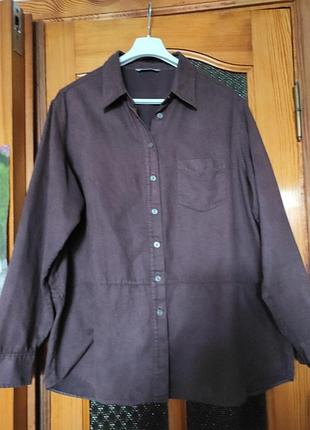 Рубашка під замшу, батал marks & spenser