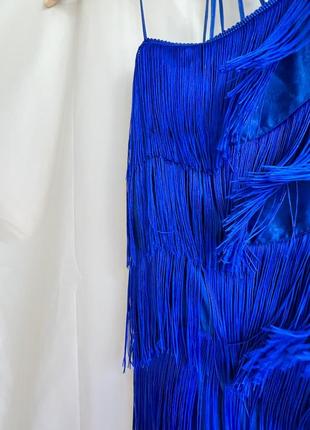 Міні сукня плаття бахрома тренд електрик zara6 фото