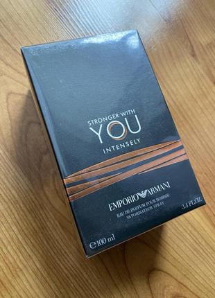 Armani stronger with you intensely 100 ml.
