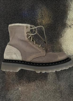 Ботинки premiata в стиле dr. martens в сетку на шнурках