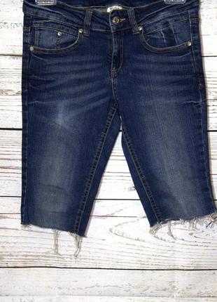 Обрезные джинсовые шорты капри бриджи1 фото