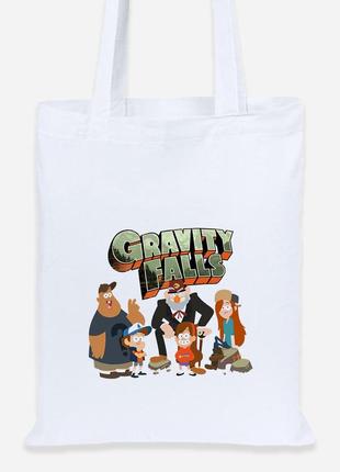 Еко-сумка шоппер lite гравіті фолз (gravity falls) (92102-2628) біла2 фото