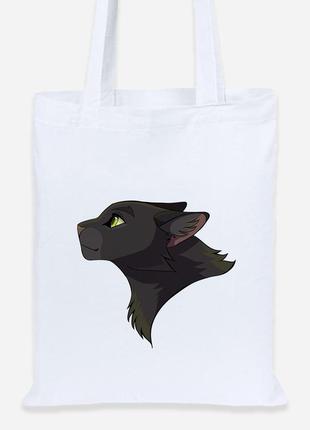 Эко сумка шопер lite черная пантера (black panther) (92102-2844) белая2 фото