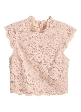Мереживний топ h&m