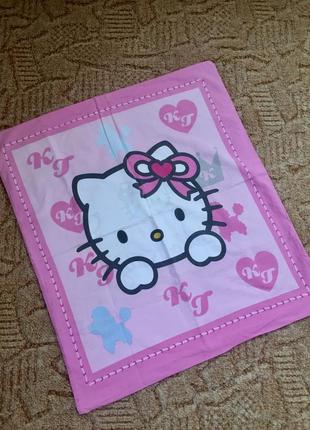 Наволочка котон 58/66 hello kitty