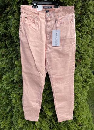 Женские джинсы calvin klein (ck pink 5-pocket ankle jeans ) c америки 30(s)