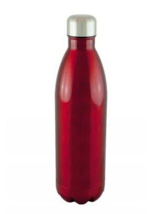 Туристический термос бутылка unique un-1022 500мл для чая кофе воды холодных и горячих напитков из нержавеющей стали. цвет: красный