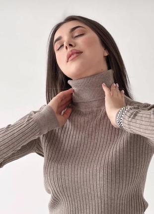 Гольф водолазка широкий рубчик светр светер кофта джемпер пуловер свитер6 фото