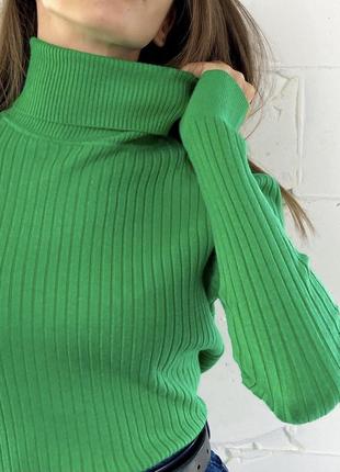 Гольф водолазка широкий рубчик светр светер кофта джемпер пуловер свитер5 фото