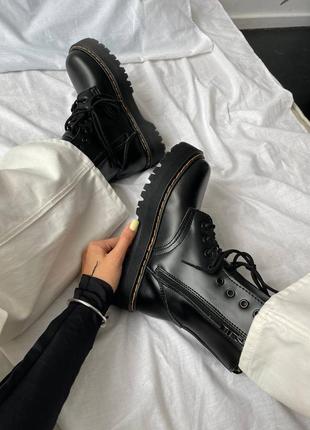 Женские ботинки dr. martens jadon black4 фото