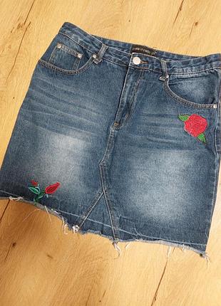 Стильна джинсова спідниця