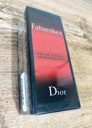 Fahrenheit 100ml dior мужские