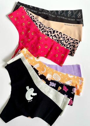 Безшовні трусики-стрінги pink та victoria’s secret