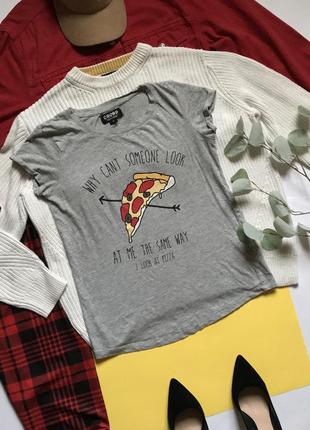 Стильная футболка с пиццей р.s