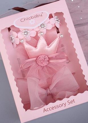 Набір пов’язок в коробочці повязки для дівчинки