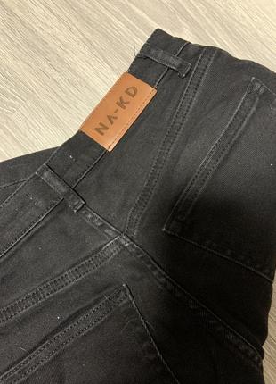 Прямі джинси na-kd straight high waist7 фото