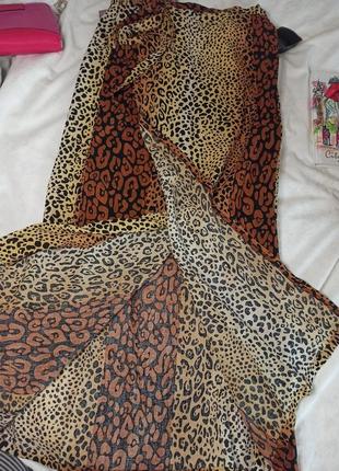 Леопардова спіжниця, юбка на запах