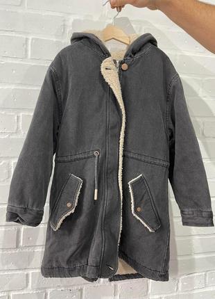 Куртка пальто zara для дівчинки 134-140см на весну осінь