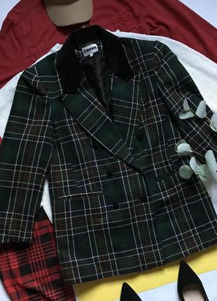 Ретро винтажный пиджак жакет прямого кроя casanova 42/xl1 фото