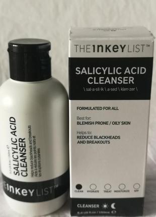 Гель для умывания для проблемной кожи the inkey list salicylic acid cleanser, 150 мл2 фото