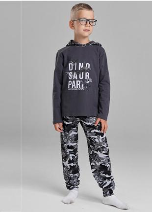 Комплект штани та джемпер для хлопчика динозаврі 11647