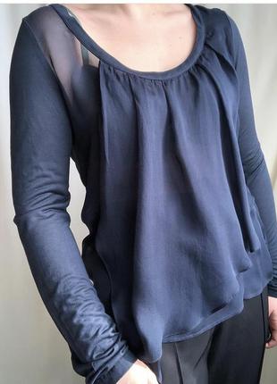 Кофточка блуза шелковая max&co max mara шелк натуральная свитер кофта7 фото