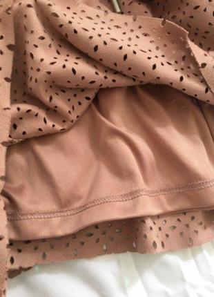 Весенние юбка-шорты с перфорацией zara4 фото