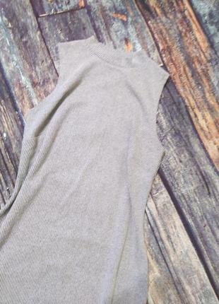 Сукня міді в рубчик3 фото