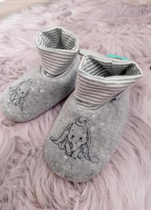 Нові тапули пінетки тапочки черевичкі серії слоненя джамбо бренду primark