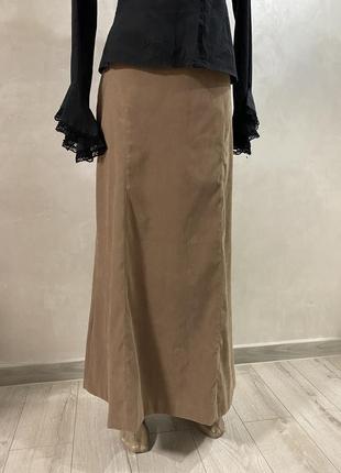 Замшева спідниця