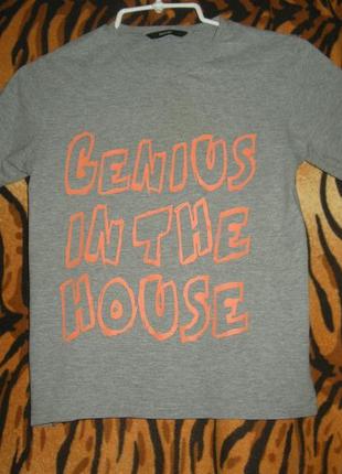 Футболка серого цвета"george",9-10 лет,135-140см.,85%коттон,15%вискоза.