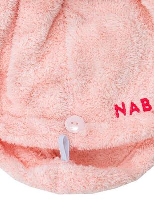 Полотенце - тюрбан для волос из мягкой микрофибры nabaiji розовый3 фото
