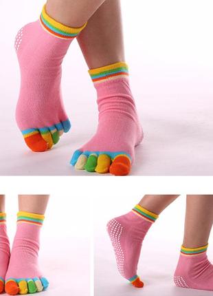 Нескльзящие шкарпетки для спорту (йога, танці, пілатес, аеробіка..) 35-39р2 фото