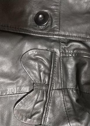 Фирменная стильная качественная натуральная кожаная куртка пиджак3 фото