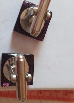 Шикарные запонки муранское стекло