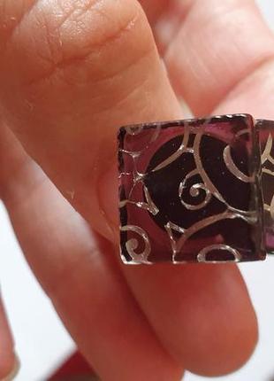 Шикарные запонки муранское стекло