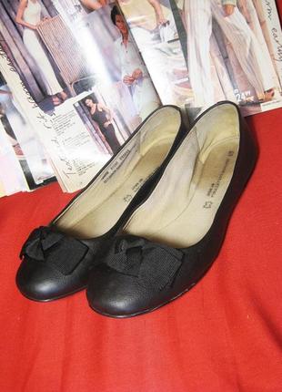 39р.(25,5см.) next (бангладеш) кожаные туфли балетки1 фото