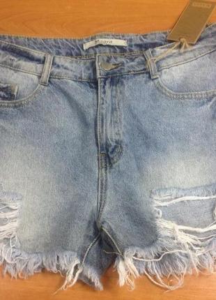 Шорти джинсові жіночі стрейчеві. бренд m.sara, угорщина, р. 30