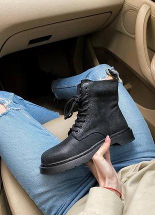Dr martens 1460 classic black🍁ботинки жіночі доктор мартінс осінь-весна, черевики мартінс, ботинки доктор мартинс черные4 фото