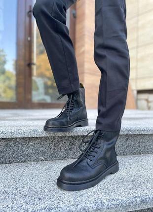 Dr martens 1460 classic black🍁ботинки жіночі доктор мартінс осінь-весна, черевики мартінс, ботинки доктор мартинс черные8 фото