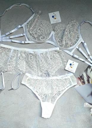 Нижня білизна,мереживна білизна,комплект білизни,білизна для нареченої,сексуальний комплект