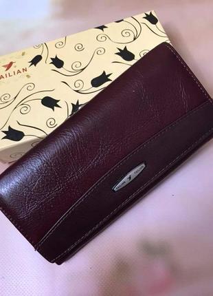 Шкіряний гаманець tailan в подарунковій упаковці. під рівну купюру2 фото